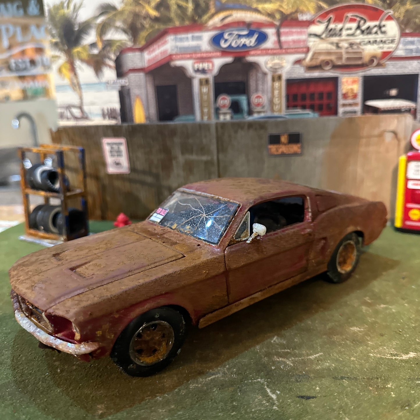 1967 Ford Mustang - Barn Find Cars - 1:18 DIECAST